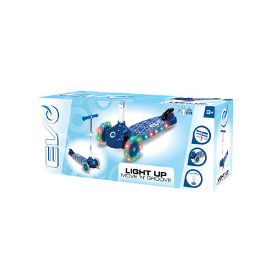 EVO Light Up Move N Groove Scooter Blue