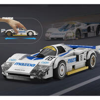 Cada咔搭 1:24授權馬自達#18 1991 Le Mans 積木模型車
