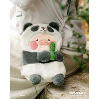 Lulu The Piggy 罐頭豬LuLu 動物派對 - 熊貓Lu毛絨斜背包