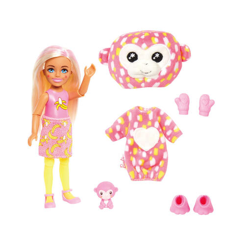 Barbie芭比 芭比驚喜造型娃娃-小凱莉叢林動物系列- 隨機發貨