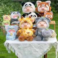 LuLu the Piggy 罐頭豬 動物派對懶懶樹熊Lu毛絨公仔