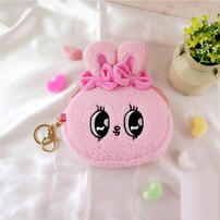 TOYZEROPLUS 艾絲樂小兔絨毛大臉零錢包