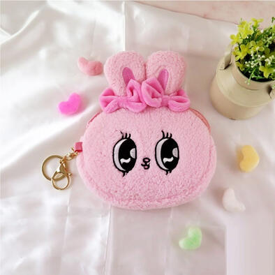 TOYZEROPLUS 艾絲樂小兔絨毛大臉零錢包