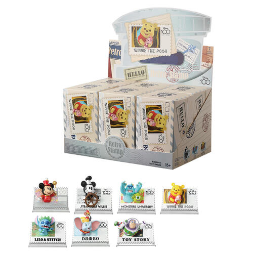 Miniso Disney 迪士尼復古郵票系列盲盒擺件- 隨機發貨