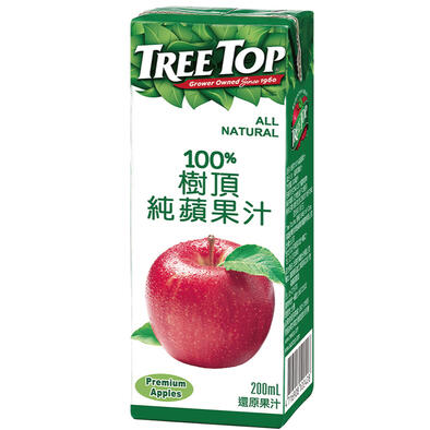 Tree Top 樹頂100％純蘋果汁(利樂包200ML)