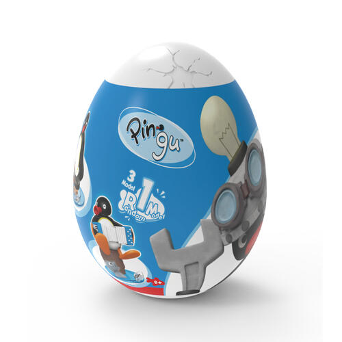 Pingu企鵝家族-驚喜悠閒度日發條公仔-隨機發貨