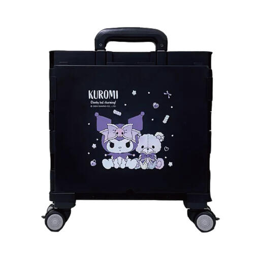 Sanrio Kuromi   wheeled shopping car