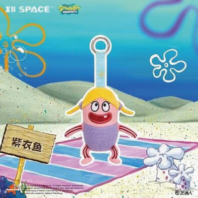 Spongebob 比奇堡寶寶魚絨毛吊飾-紫衣魚