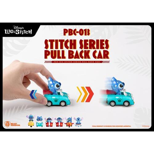 Beast Kingdom Disney Stitch Series Pull Back Car Blind Box - Assorted