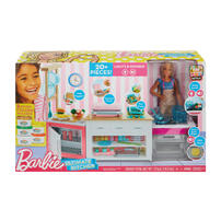 Barbie芭比廚房遊戲組合連娃娃