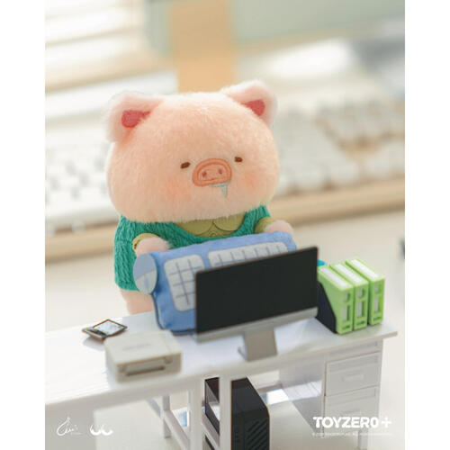 Lulu The Piggy罐頭豬 我的上班伙伴系列 毛絨屏幕掛件盲盒- 隨機發貨