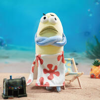 Spongebob海綿寶寶 哼! 我生氣了路人魚毛絨掛飾