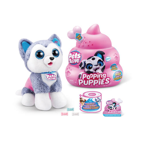 Pets Alive Pooping Puppies  Series 1 Interactive Plush - Assorted