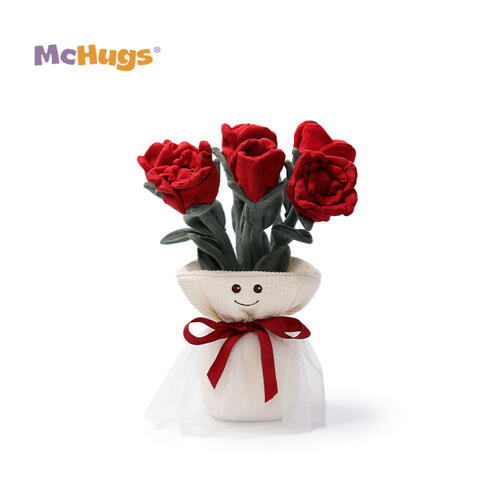 mchugs	浪漫玫瑰手捧花（6朵）30cm