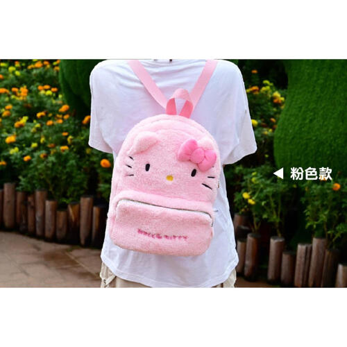 Sanrio三麗鷗	 大臉雙層背包-KT 12吋-隨機發售