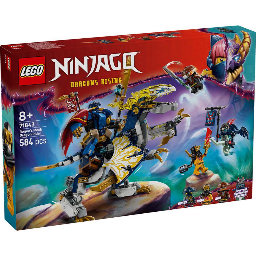 LEGO樂高幻影忍者系列羅格的機械人龍騎士71843 | 台灣玩具“反”斗城官方