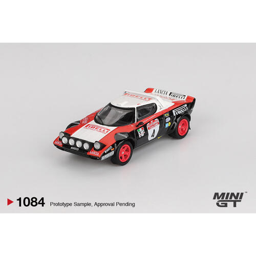 MINIGT Lancia Stratos HF #4 1978 Rally Sanremo Winner 合金車1084