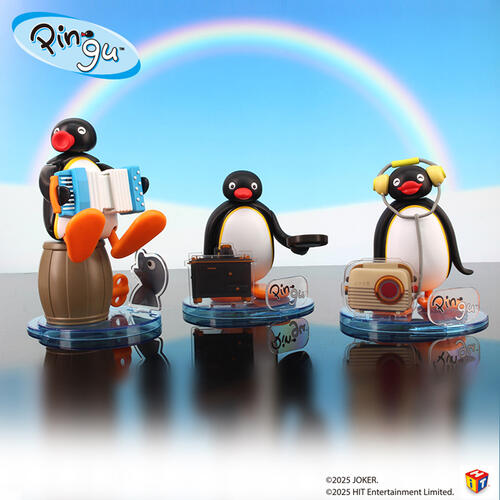Pingu企鵝家族-驚喜悠閒度日發條公仔- 隨機發貨
