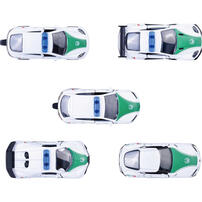 Majorette 美捷輪小汽車-杜拜警車AMG 5入組