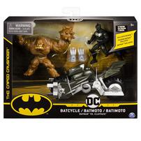 Batman Batcycle With Two 4" Figure