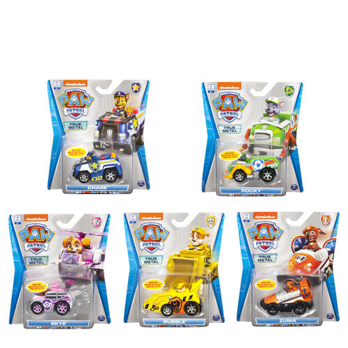 Paw Patrol Die Cast Vehicles Charge Up Assorted