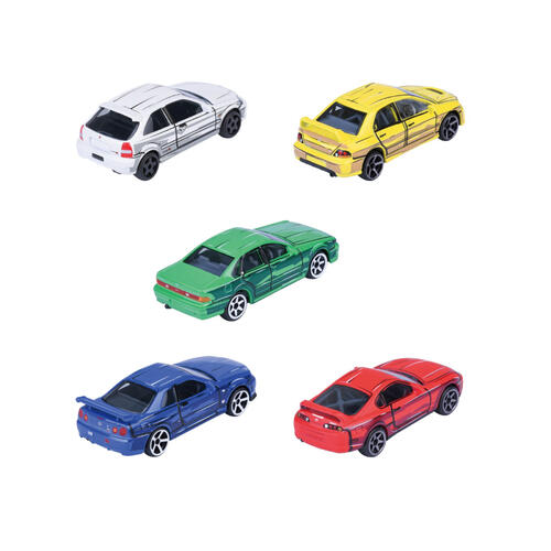 Majorette 美捷輪小汽車-漫畫風JDM五入組