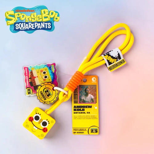 Spongebob海綿寶寶 卡通形象產品-25周年紀念版萌物掛飾系列-隨機發貨