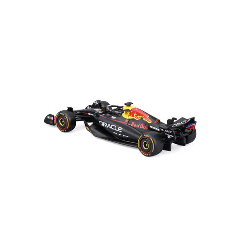 Bburago比美高1:43 F1系列-1:43紅牛車隊RB21（無頭盔，紙盒版）（2025巴林大獎賽）（#1馬克斯&middot;維斯塔潘）（#22 角田裕毅）-啞藍