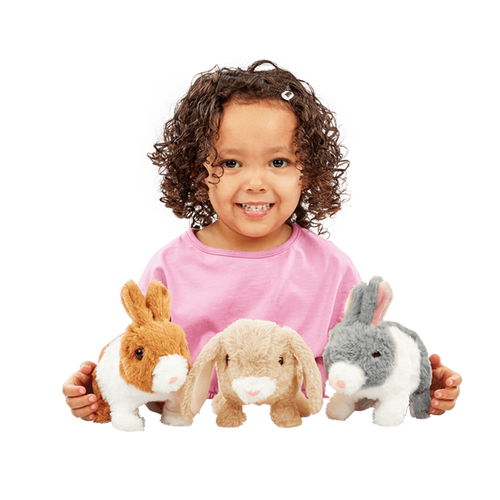 Pitter Patter Pets Teeny Weeny Bunny Brown & White