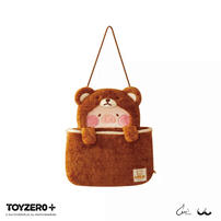 TOYZEROPLUS 罐頭豬LuLu 變裝系列 - 掛牆收納袋 (豬熊)