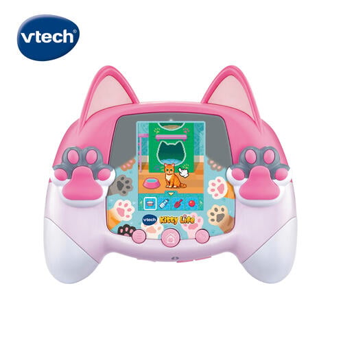 Vtech 貓咪寵物互動遊戲機-粉