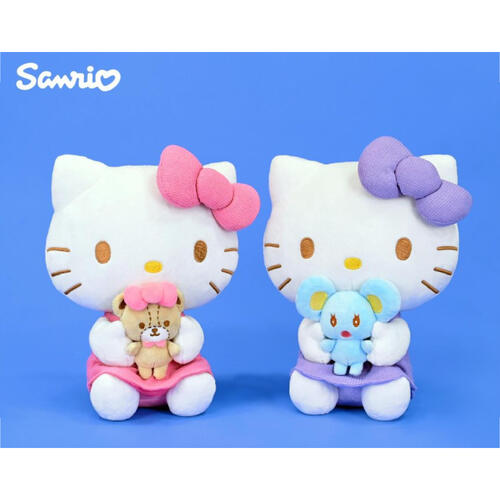 Sanrio三麗鷗 KT-裙裝抱動物款6吋-隨機發售