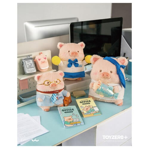 Lulu The Piggy罐頭豬 上班豬事多系列 - 最佳職員Lu毛絨公仔 