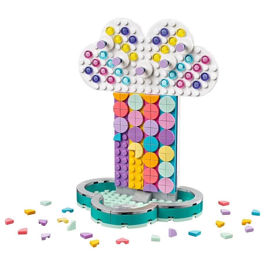 lego dots rainbow jewelry stand