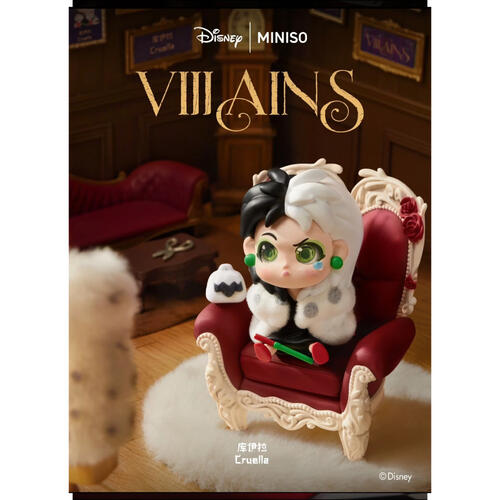 MINISO	迪士尼反派天生不服系列手辦盲盒- 隨機發貨