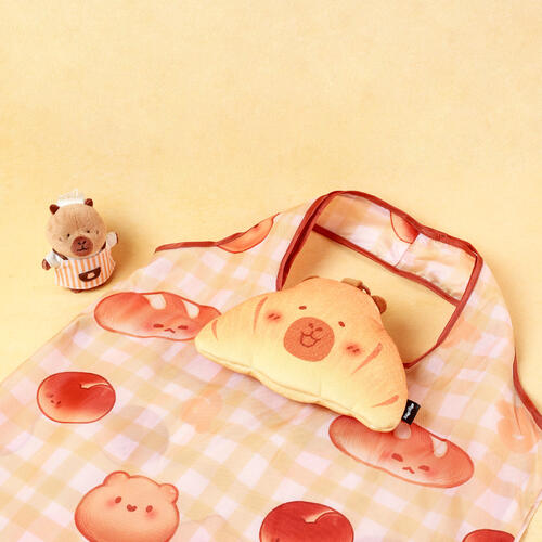 TUNTUNZAI卡皮巴拉	豚豚崽烘焙坊收納單肩包-牛角包