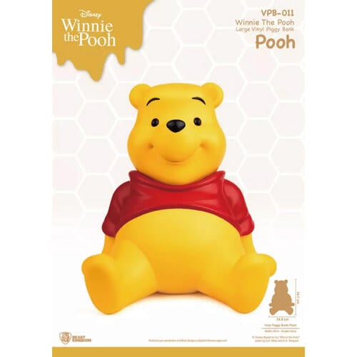 Disney迪士尼 VPB-011-小熊維尼系列  大型搪膠存錢筒 小熊維尼款