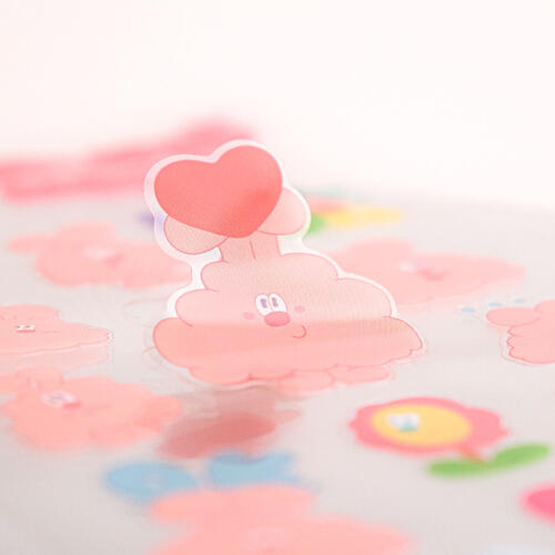 Kingjun	透明貼紙／蠢兔日常