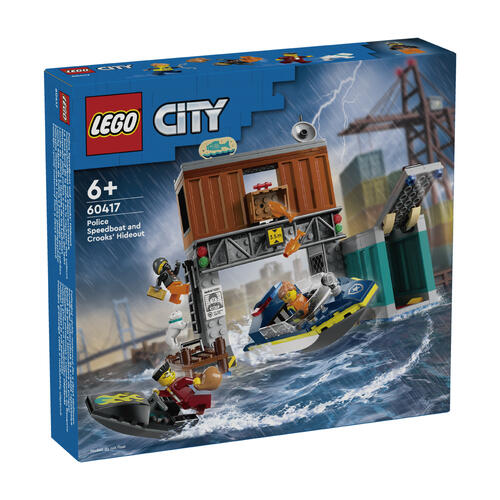 Lego樂高 警察快艇和壞蛋藏身處 60417