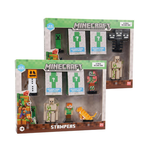 Minecraft Stampers 8 pack Deluxe box- Assorted