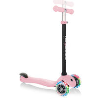 Globber高樂寶 兒童4合1運動聲光版多功能滑板車-粉