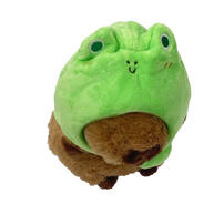 TUNTUNZAI卡皮巴拉	豚豚崽青蛙帽背包款18cm