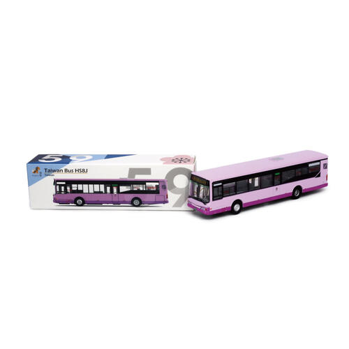 Tiny 台灣 TW59 HS8J巴士-紫色 (611) 合金模型車