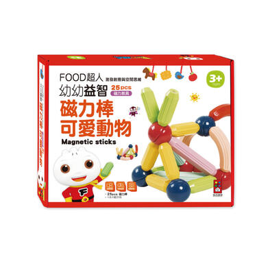 Foodman Food超人 可愛動物-FOOD超人幼幼益智磁力棒