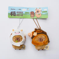 TUNTUNZAI卡皮巴拉	豚豚崽養生季牛馬頭套掛件