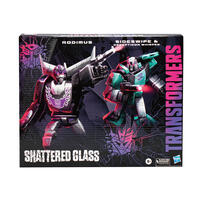 Transformers Generations Shattered Glass Collection Rodimus, Sideswipe, and Decepticon Whisper