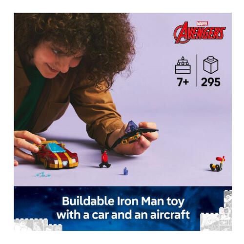 Lego Iron Man Car & Black Panther vs. Red Hulk 76310