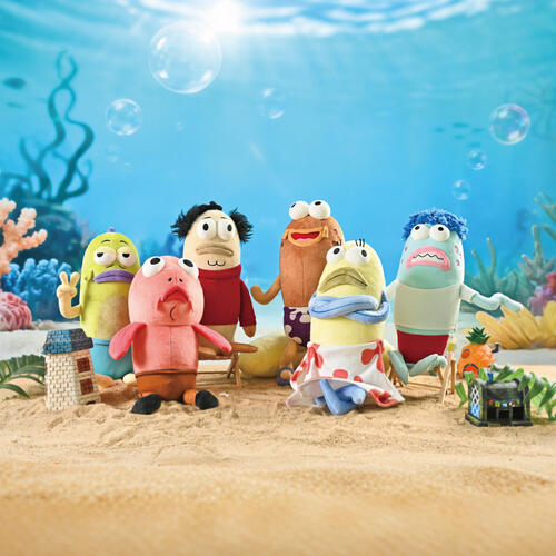 Spongebob海綿寶寶 想想就開心路人魚毛絨掛飾