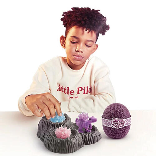 Top Bright STEAM Toys: Growth Crystal Dinosaur (Purple)