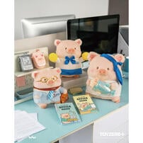 Lulu The Piggy罐頭豬 上班豬事多系列 - 為你打氣Lu毛絨公仔 